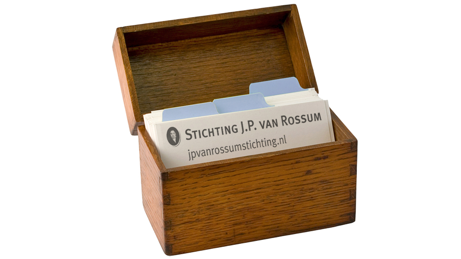 Jpvanrossumstichting kaartenbak